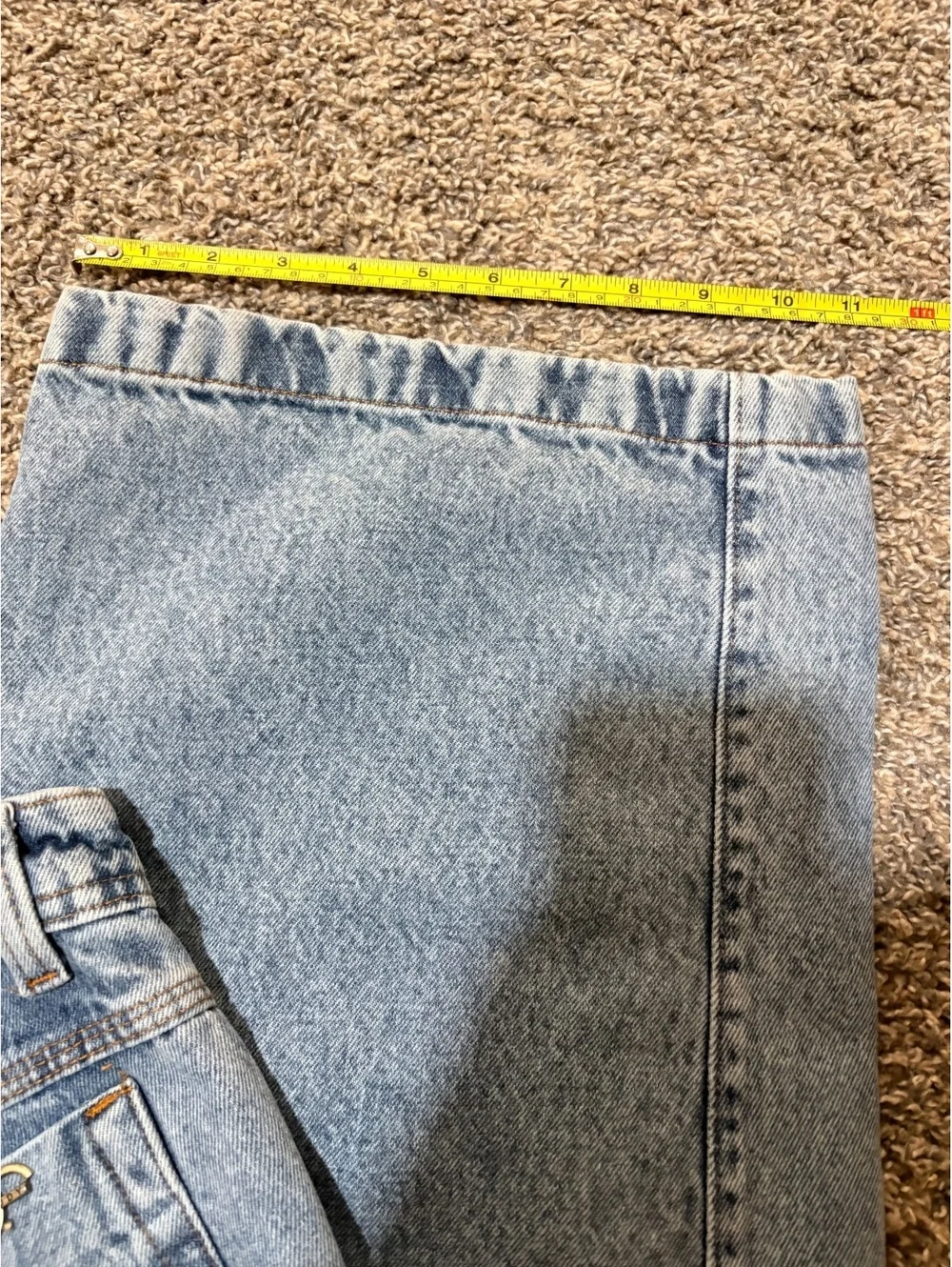 Mellody Wide Leg Jeans Light Wash High Rise Baggy Denim Size US 14 90s Y2K